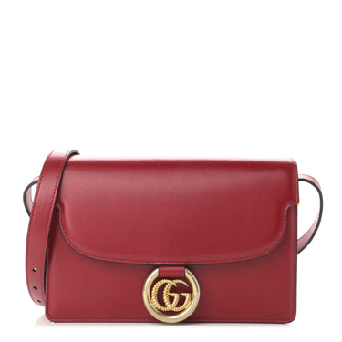 Gucci Textured Calfskin Small Torchon GG Ring Shoulder Bag